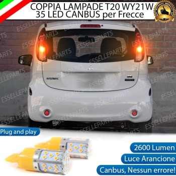 Coppia Lampade T20 WY21W 35 LED CANBUS PER FRECCE DIREZIONALI POSTERIORI PER MITSUBISHI i Coppia Lampade T20 WY21W 35 LED CANBUS PER FRECCE DIREZIONALI POSTERIORI PER MITSUBISHI i
