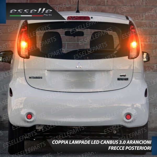 Coppia Lampade T20 WY21W 35 LED CANBUS PER FRECCE DIREZIONALI POSTERIORI PER MITSUBISHI i