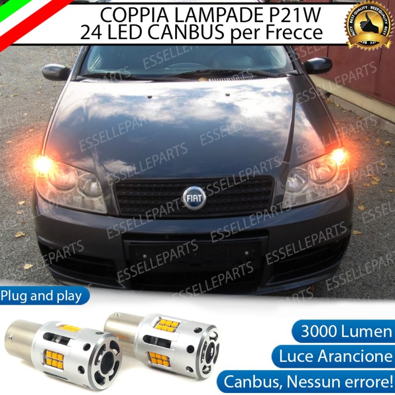 Lampada P21W BA15S Canbus ARANCIONE FRECCE Luce AMBRA Fiat Multipla I