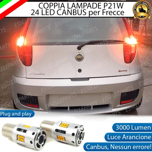 Coppia Frecce Posteriori P21W 24 LED Canbus 3.0 per FIAT PUNTO III
