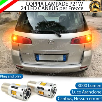 Coppia Frecce Posteriori P21W 24 LED Canbus 3.0 per MAZDA 2 I
