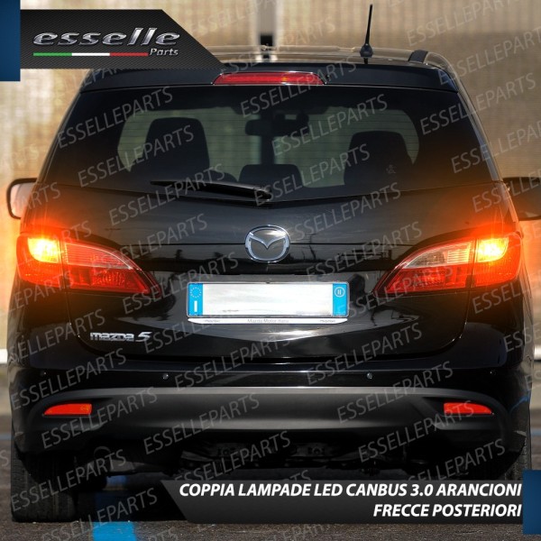 Coppia Lampade T20 WY21W 24 LED CANBUS 3.0 PER FRECCE DIREZIONALI POSTERIORI MAZDA 5 I