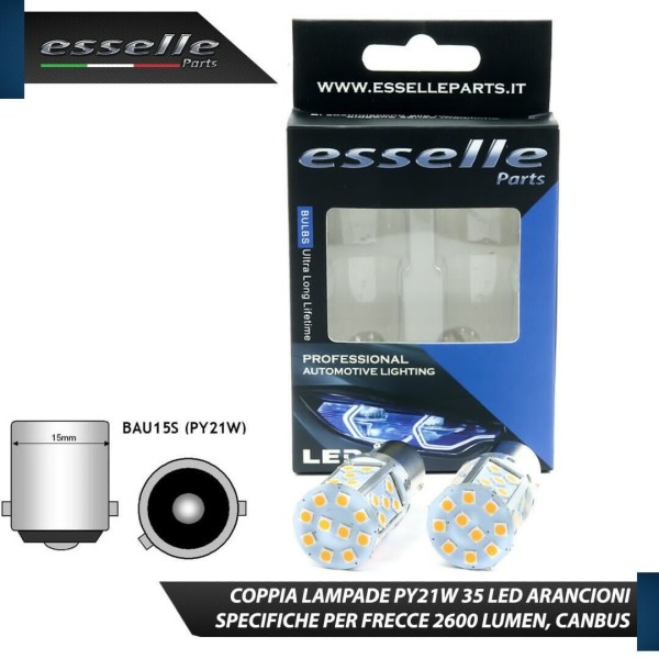 Coppia Frecce Anteriori PY21W 35 LED Canbus HYUNDAI SANTA FE I