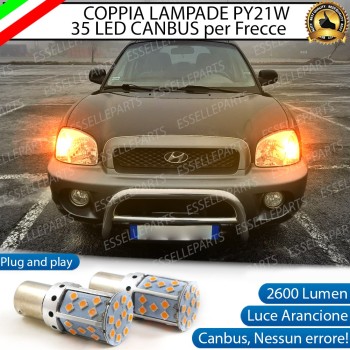Coppia Frecce Anteriori PY21W 35 LED Canbus HYUNDAI SANTA FE I