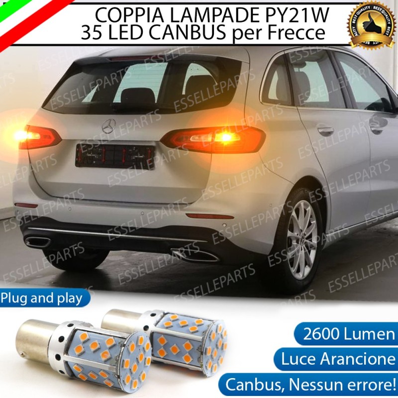 Lampada PY21W BAU15S Canbus ARANCIONE FRECCE Luce AMBRA Mercedes Classe B ( W245)