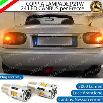 Coppia Frecce Posteriori P21W 24 LED Canbus 3.0 per MAZDA MX-5 I
