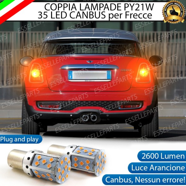 Coppia Frecce Posteriori PY21W 35 LED Canbus MINI R58