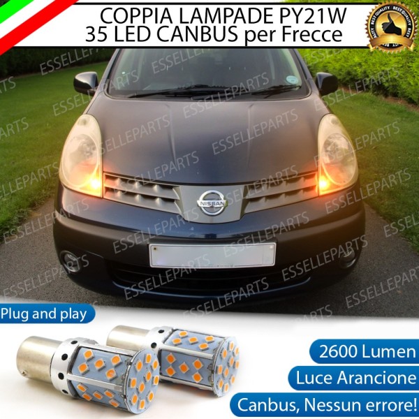 Coppia Frecce Anteriori PY21W 35 LED Canbus NISSAN NOTE