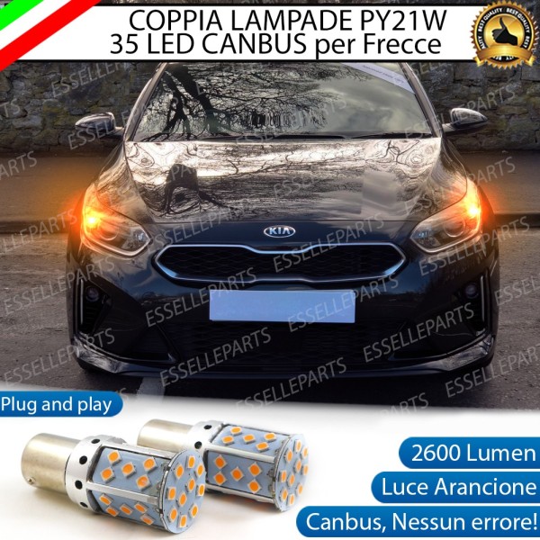 Coppia Frecce Anteriori PY21W 35 LED Canbus KIA PROCEED III