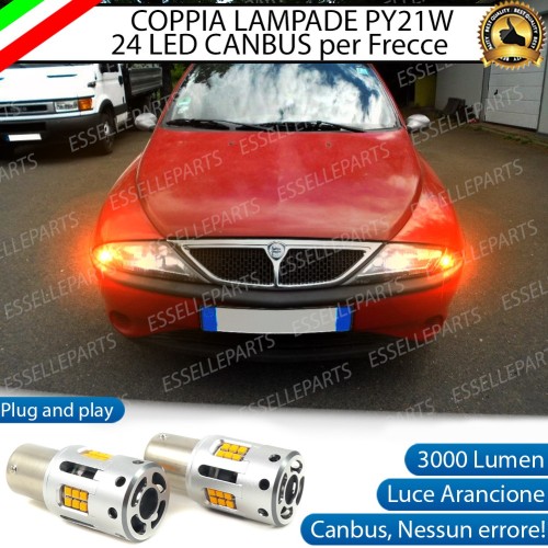 Coppia Frecce Anteriori PY21W 24 LED Canbus 3.0 per LANCIA Y 840