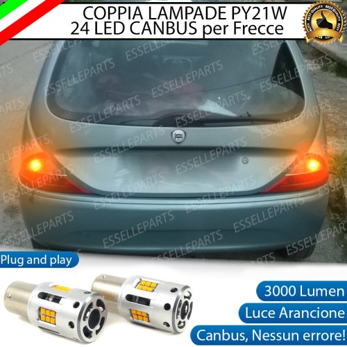 Coppia Frecce Posteriori PY21W 24 LED Canbus 3.0 per LANCIA Y 840