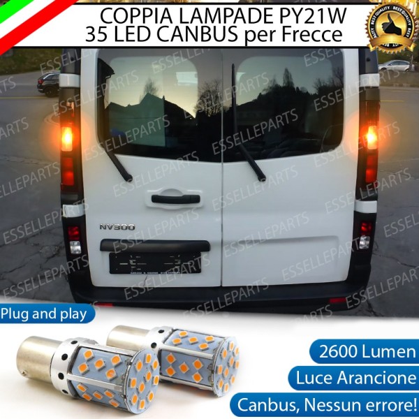 Coppia Frecce Posteriori PY21W 35 LED Canbus NISSAN NV300