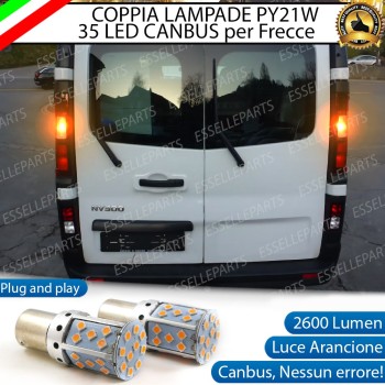 Coppia Frecce Posteriori PY21W 35 LED Canbus NISSAN NV300