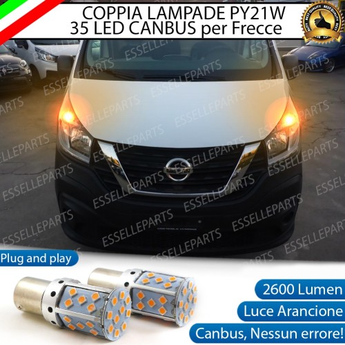 Coppia Frecce Anteriori PY21W 35 LED Canbus NISSAN NV300