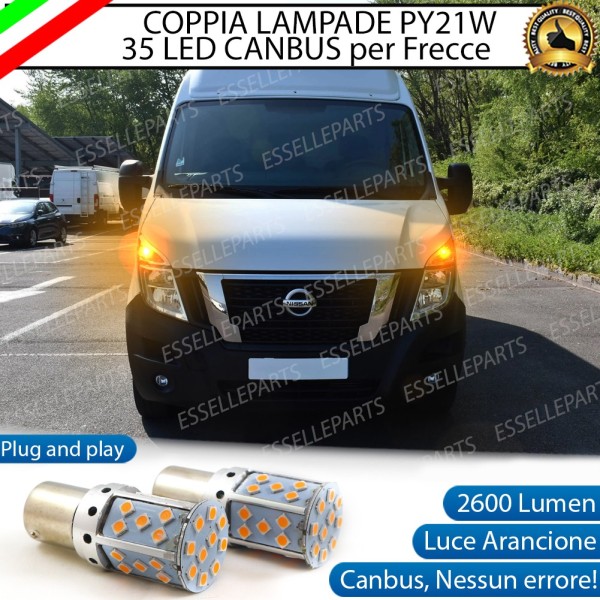 Coppia Frecce Anteriori PY21W 35 LED Canbus NISSAN NV400