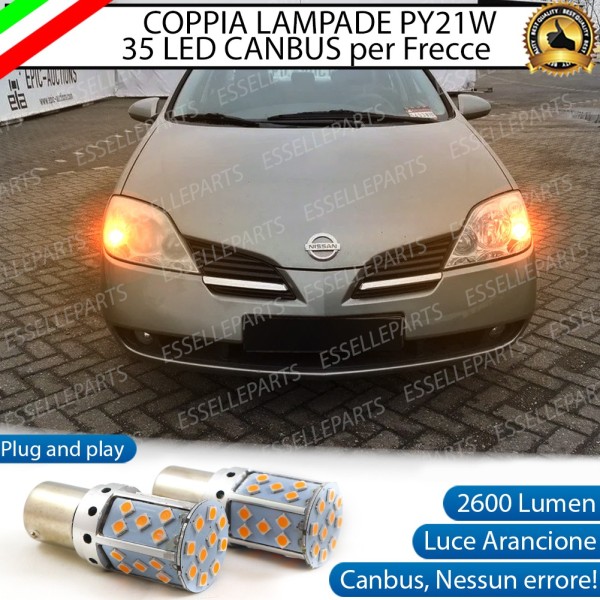 Coppia Frecce Anteriori PY21W 35 LED Canbus NISSAN PRIMERA III