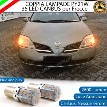 Coppia Frecce Anteriori PY21W 35 LED Canbus NISSAN PRIMERA III