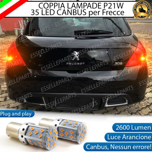 Coppia Frecce Posteriori P21W 35 LED Canbus Peugeot 308