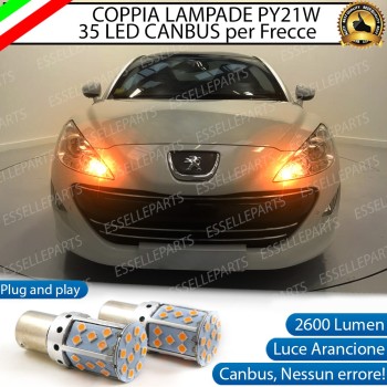 Coppia Frecce Anteriori PY21W 35 LED Canbus Peugeot Rcz