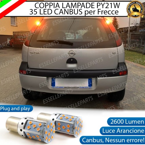 Coppia Frecce Posteriori PY21W 35 LED Canbus OPEL Corsa C
