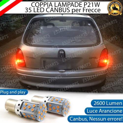 Coppia Frecce Posteriori P21W 35 LED Canbus OPEL CORSA B