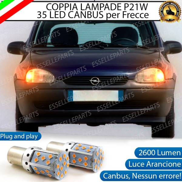 Coppia Frecce Anteriori P21W 35 LED Canbus OPEL CORSA B