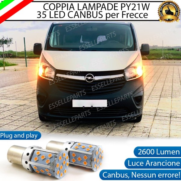 Coppia Frecce Anteriori PY21W 35 LED Canbus OPEL VIVARO B