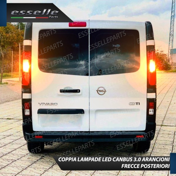 Coppia Frecce Posteriori P21W 35 LED Canbus OPEL VIVARO B