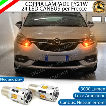 Coppia Frecce Anteriori PY21W 24 LED Canbus 3.0 per OPEL ZAFIRA C RESTYLING Coppia Frecce Anteriori PY21W 24 LED Canbus 3.0 per OPEL ZAFIRA C RESTYLING