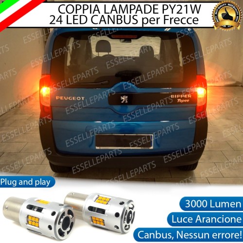 Coppia Frecce Posteriori PY21W 24 LED Canbus 3.0 per PEUGEOT BIPPER