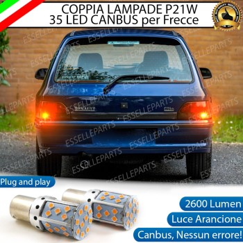 Coppia Frecce Posteriori P21W 35 LED Canbus RENAULT CLIO I