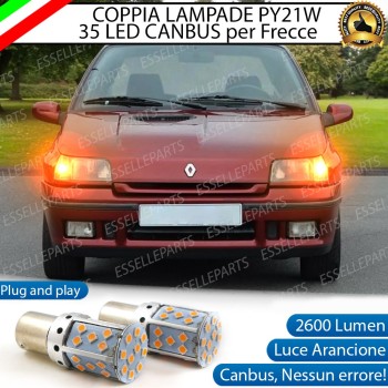Coppia Lampade PY21W Frecce a LED per RENAULT CLIO 1 CANBUS