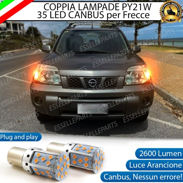 Coppia Frecce Anteriori PY21W 35 LED Canbus Nissan X Trail I
