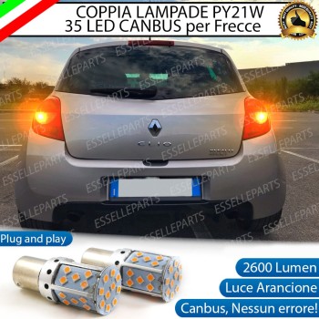 Coppia Frecce Posteriori PY21W 35 LED Canbus RENAULT Clio 3