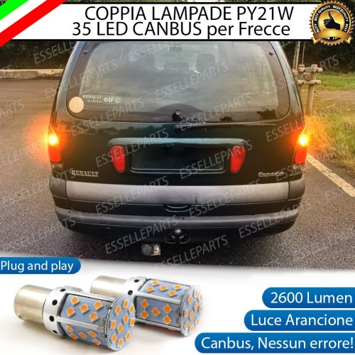 Coppia Frecce Posteriori PY21W 35 LED Canbus RENAULT ESPACE 3
