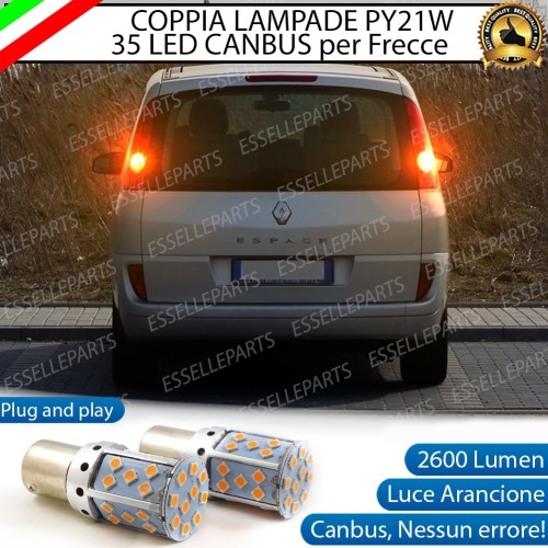 Coppia Frecce Posteriori PY21W 35 LED Canbus RENAULT ESPACE 4
