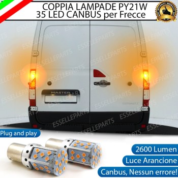 Coppia Frecce Posteriori PY21W 35 LED Canbus RENAULT MASTER 3