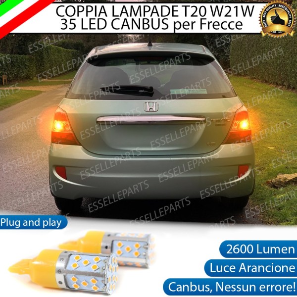 Coppia Frecce Posteriori T20 WY21W 35 LED Canbus HONDA CIVIC 7G