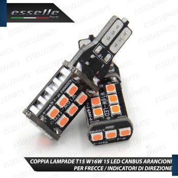 Coppia Lampade T15 W16W 15 LED CANBUS PER FRECCE DIREZIONALI PER HONDA CIVIC 9G DAL 2015 Coppia Lampade T15 W16W 15 LED CANBUS PER FRECCE DIREZIONALI PER HONDA CIVIC 9G DAL 2015