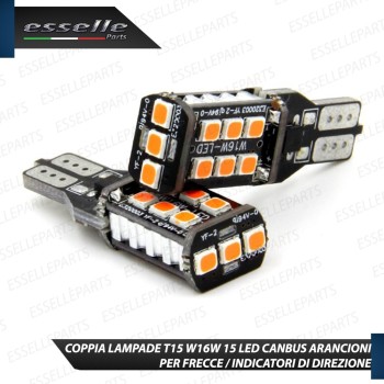 Coppia Lampade T15 W16W 15 LED CANBUS PER FRECCE DIREZIONALI PER HONDA CIVIC 9G DAL 2015 Coppia Lampade T15 W16W 15 LED CANBUS PER FRECCE DIREZIONALI PER HONDA CIVIC 9G DAL 2015