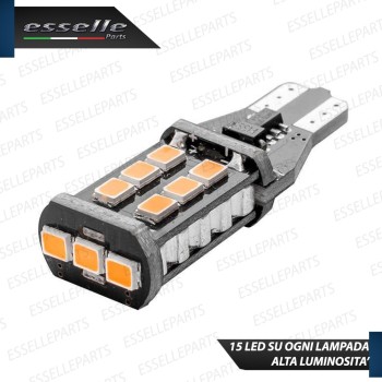 Coppia Lampade T15 W16W 15 LED CANBUS PER FRECCE DIREZIONALI PER HONDA CIVIC 9G DAL 2015 Coppia Lampade T15 W16W 15 LED CANBUS PER FRECCE DIREZIONALI PER HONDA CIVIC 9G DAL 2015