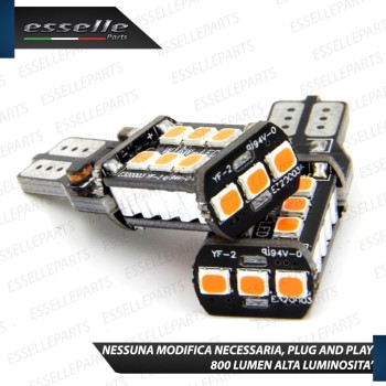 Coppia Lampade T15 W16W 15 LED CANBUS PER FRECCE DIREZIONALI PER HONDA CIVIC 9G DAL 2015 Coppia Lampade T15 W16W 15 LED CANBUS PER FRECCE DIREZIONALI PER HONDA CIVIC 9G DAL 2015