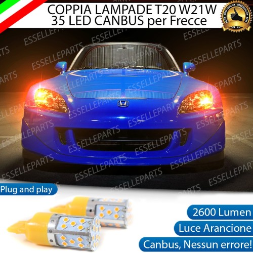 Frecce a LED T20 WY21W Canbus PER HONDA S2000 DAL 2004