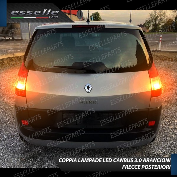 Coppia Frecce Posteriori PY21W 35 LED Canbus RENAULT Scenic 2