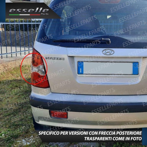 Coppia Frecce Posteriori PY21W 35 LED Canbus HYUNDAI ATOS con Plastica delle Trasparente