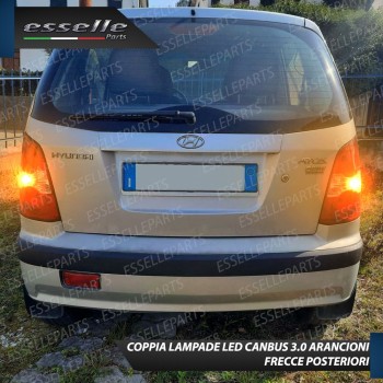 Coppia Frecce Posteriori PY21W 35 LED Canbus HYUNDAI ATOS con Plastica delle Trasparente