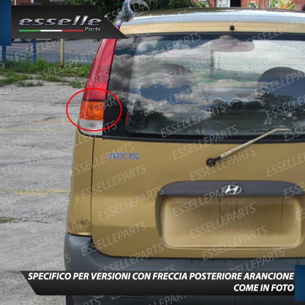 Coppia Frecce Posteriori P21W 35 LED Canbus HYUNDAI ATOS con Plastica delle Arancioni