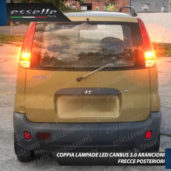 Coppia Frecce Posteriori P21W 35 LED Canbus HYUNDAI ATOS con Plastica delle Arancioni