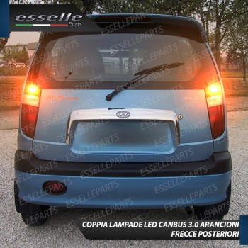 Coppia Frecce Posteriori P21W 35 LED Canbus HYUNDAI ATOS con Plastica delle Arancioni