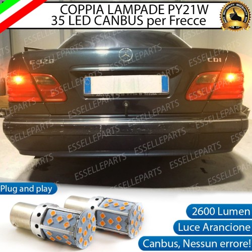 Coppia Frecce Posteriori PY21W 35 LED Canbus MERCEDES CLASSE E W210 con Frecce trasparenti